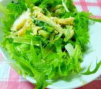 小松菜と水菜のアジアンサラダ
